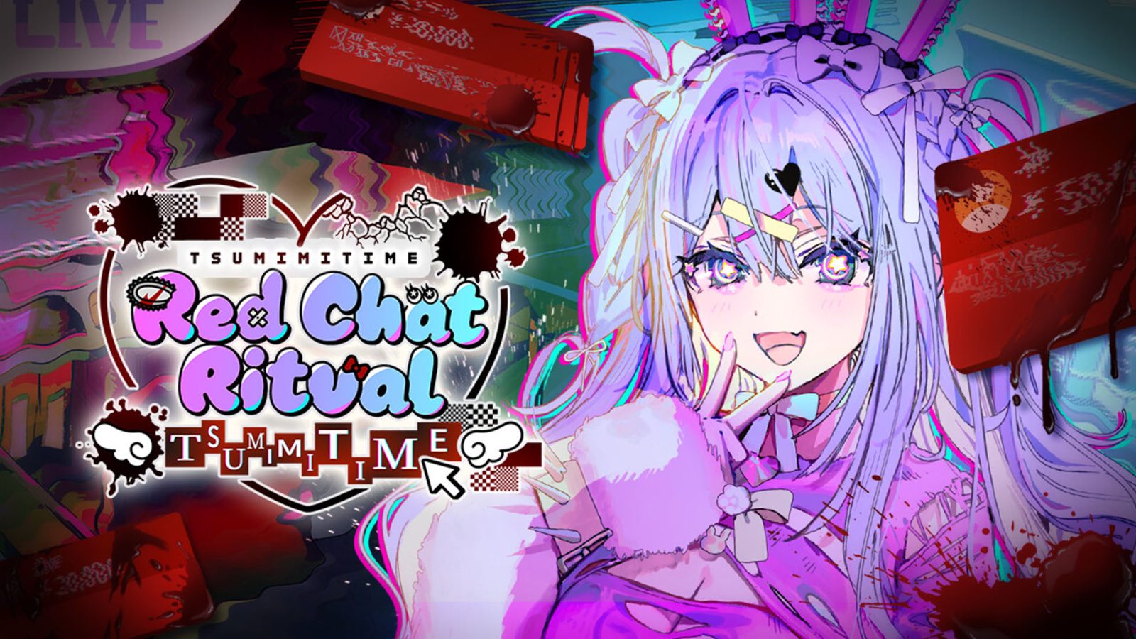 Red Chat Ritual: TSUMIMI TIME Diumumkan untuk PC, Game Horor Misteri tentang Intervensi Livestream Idol Ini Langsung Tampil Unik