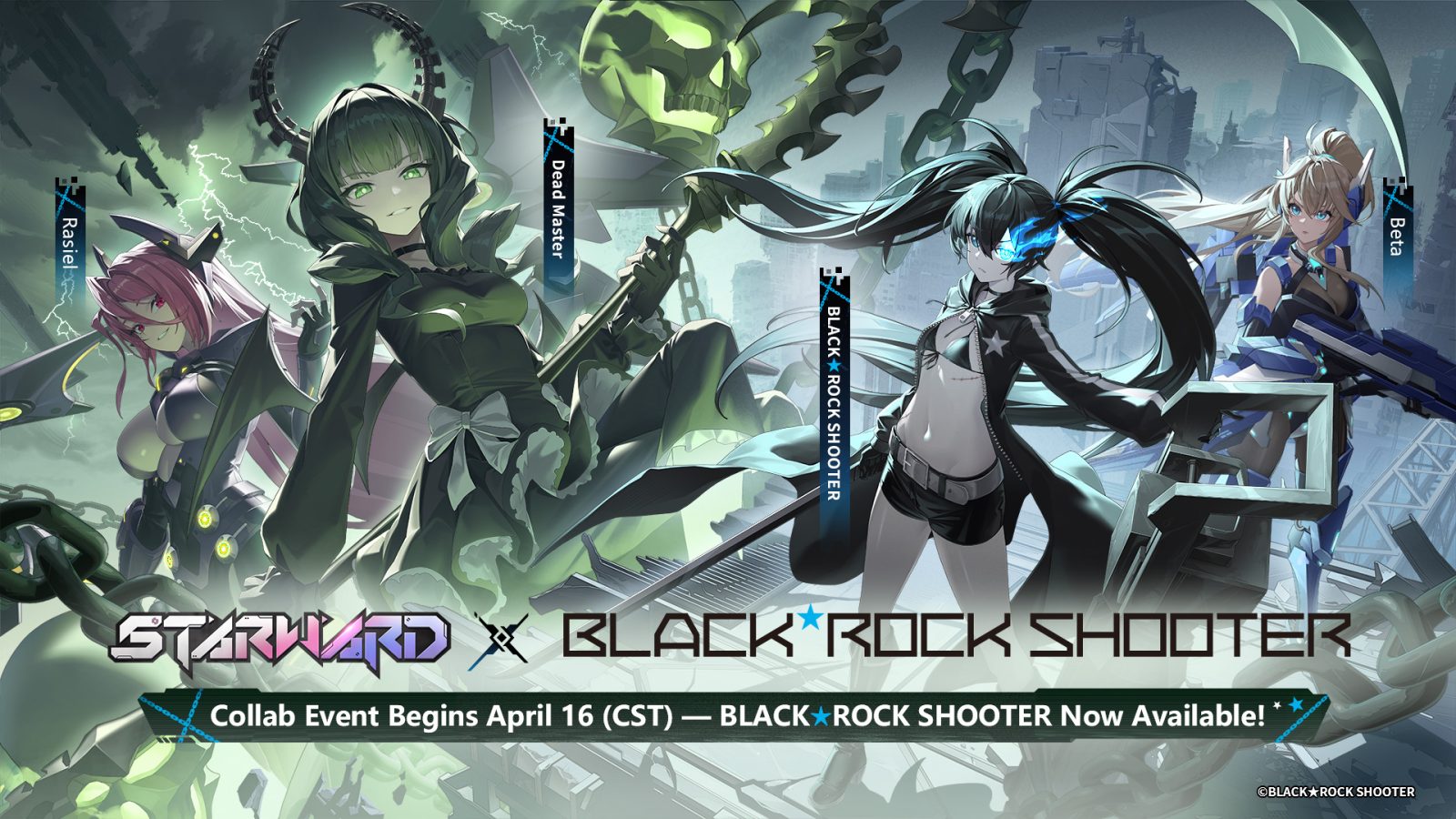 Starward x BLACK★ROCK SHOOTER Resmi Kolaborasi, Hadirkan Karakter Ikonik dan Konten Eksklusif Baru