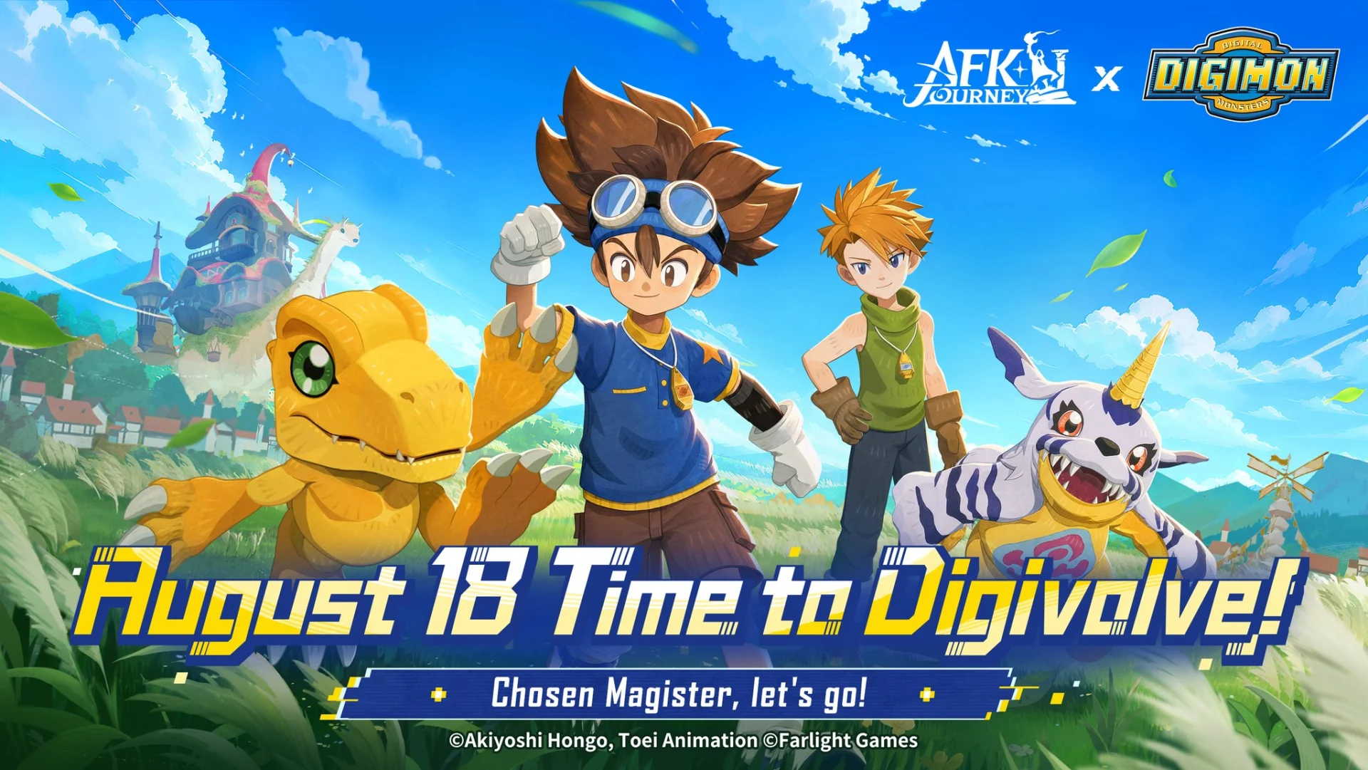 AFK Journey x Digimon Adventure Mulai 18 Agustus, Taichi dan Yamato Masuk Esperia - RYGAMES