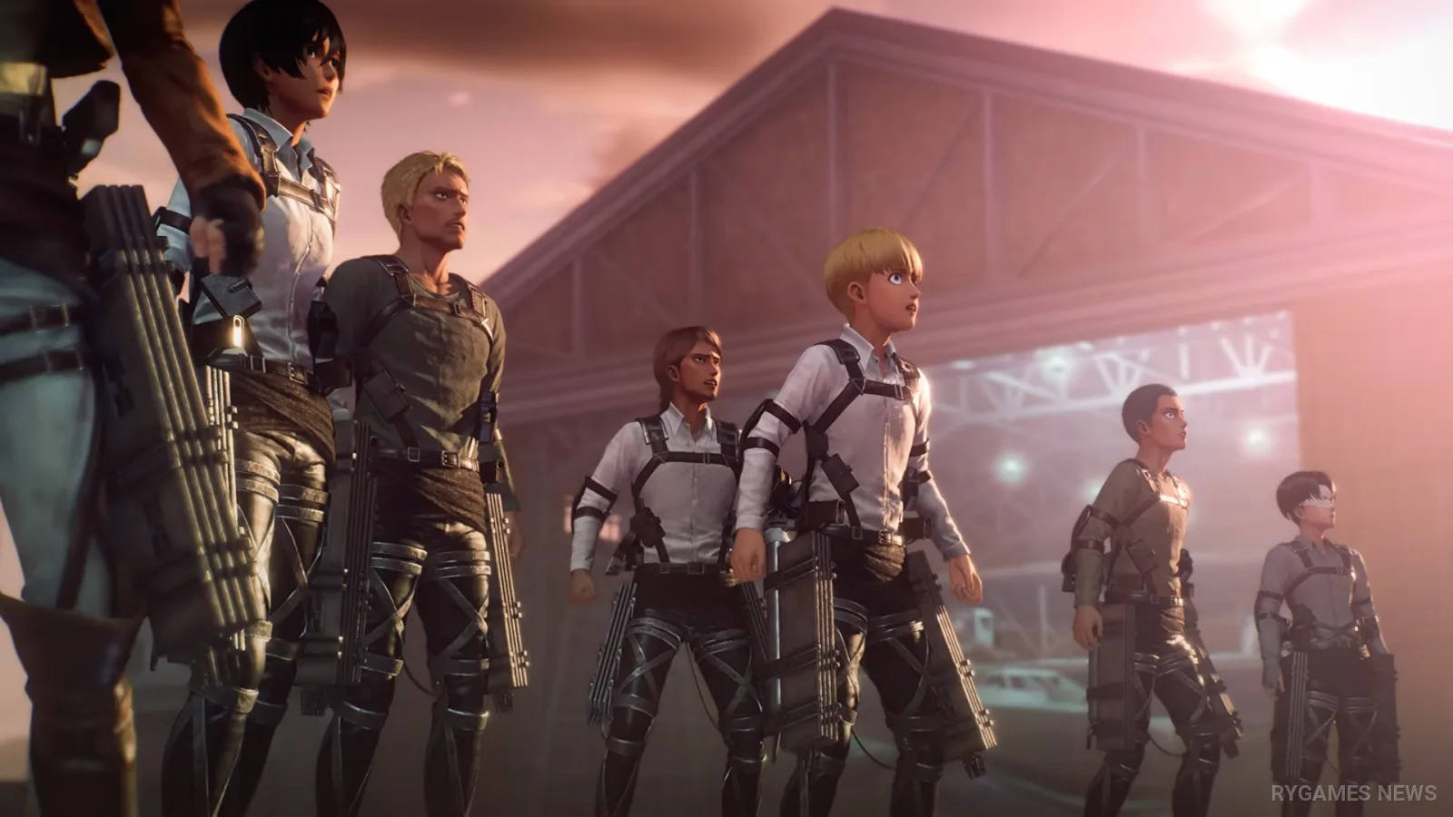 Cuplikan gameplay Attack on Titan 3 dengan ODM Gear dan pertarungan Titan - gambar 11