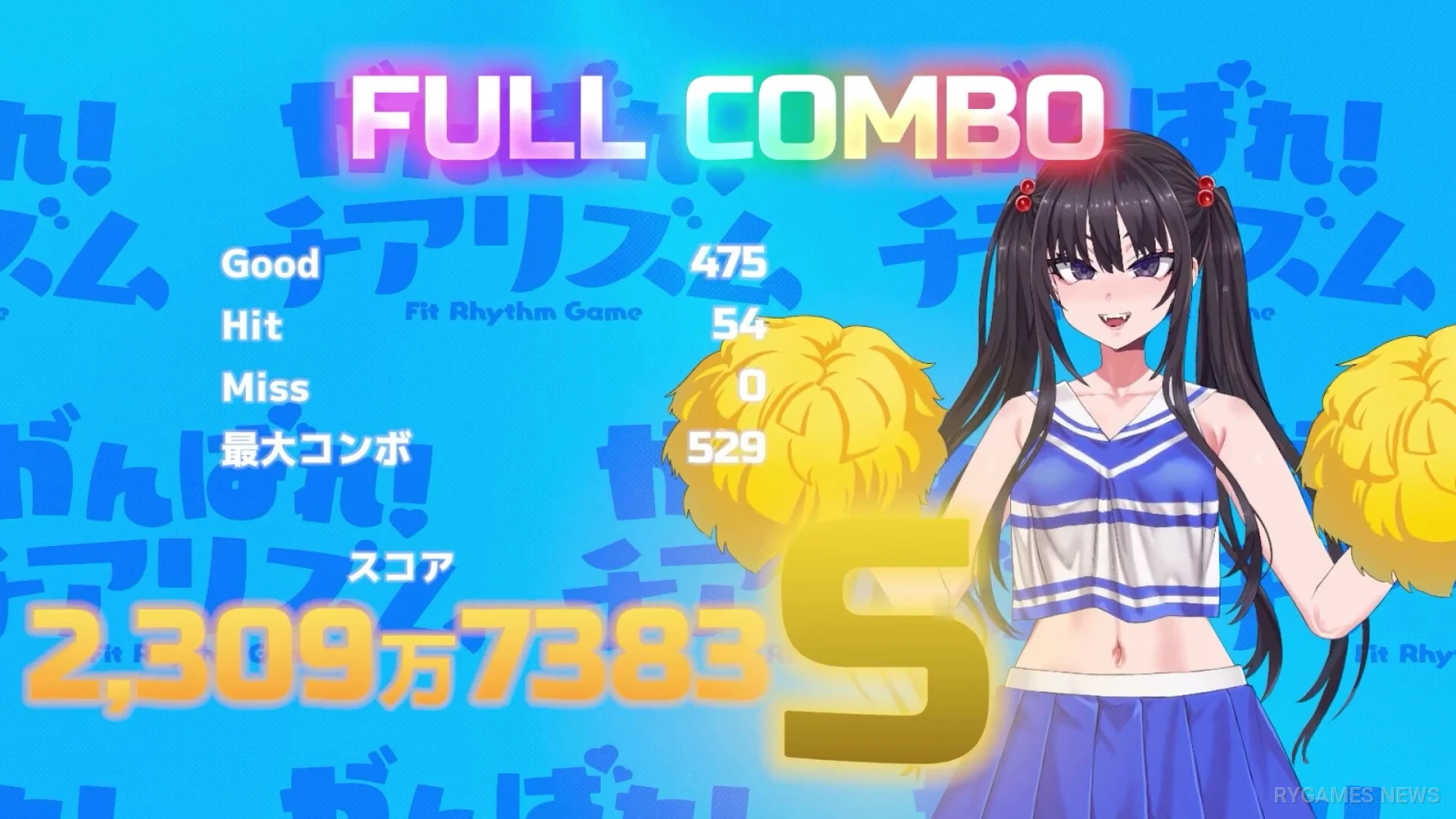 Screenshot gameplay CHEEKY CHEERHYTHM dari Steam - gambar 5