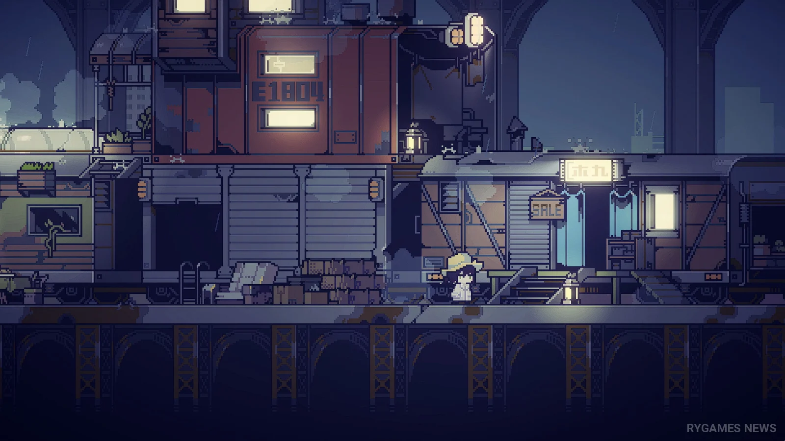 Screenshot Doloc Town memperlihatkan farming, crafting, eksplorasi reruntuhan, dan dunia post-apocalyptic - gambar 3