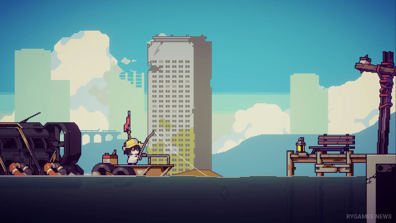 Screenshot Doloc Town memperlihatkan farming, crafting, eksplorasi reruntuhan, dan dunia post-apocalyptic - gambar 4