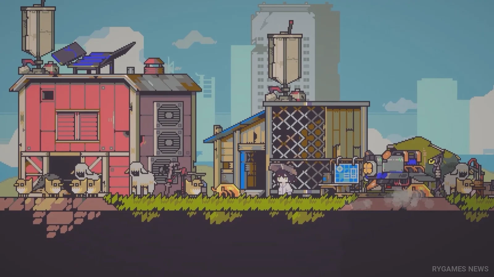 Screenshot Doloc Town memperlihatkan farming, crafting, eksplorasi reruntuhan, dan dunia post-apocalyptic - gambar 6