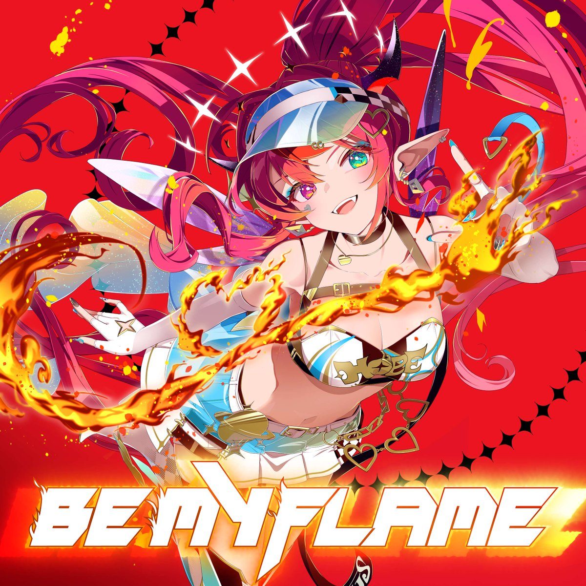 Artwork single BE MY FLAME Hololive English