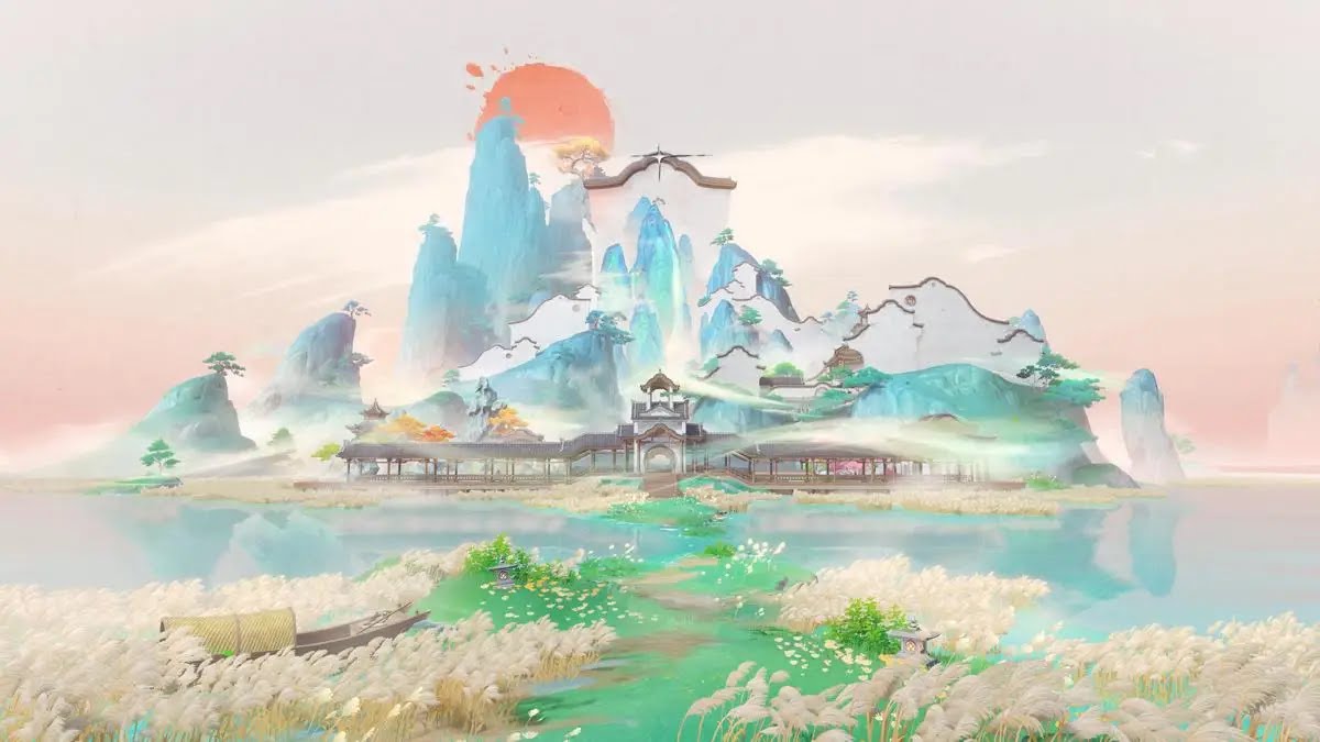 Visual area baru Mondstadt utara dan Temple of Space yang menjadi pusat eksplorasi di versi Luna VI