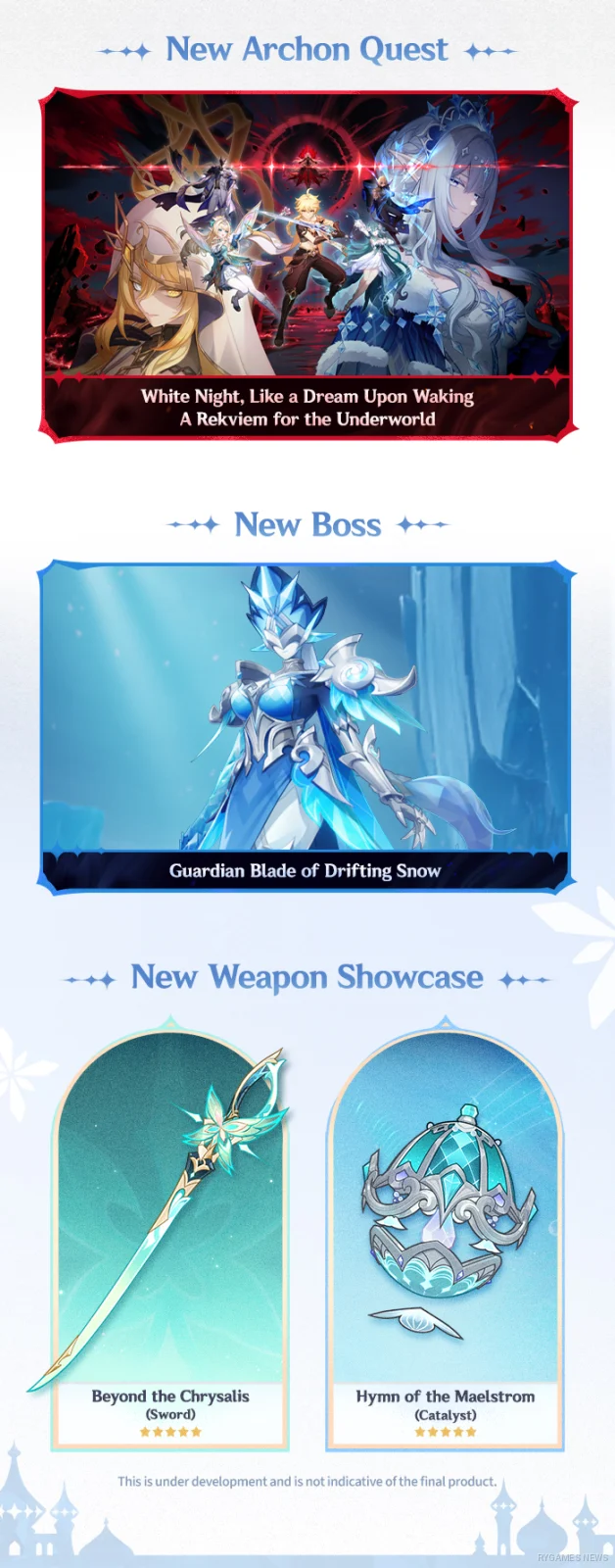 Archon Quest, Guardian Blade of Drifting Snow, dan Senjata Baru