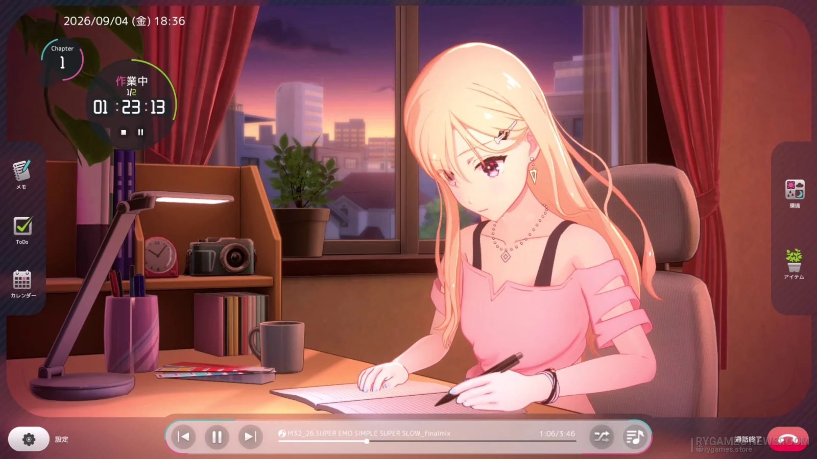 Screenshot gameplay Gimai Seikatsu: Days with My Lo-Fi Sister dari Steam - gambar 3