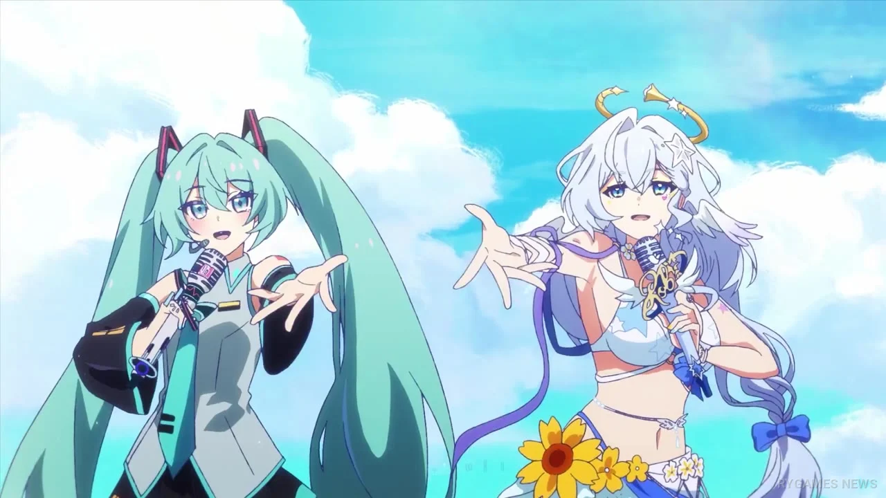 Hatsune MikuとRobinが登場するSummeretto Medleyの場面カット - gambar 3
