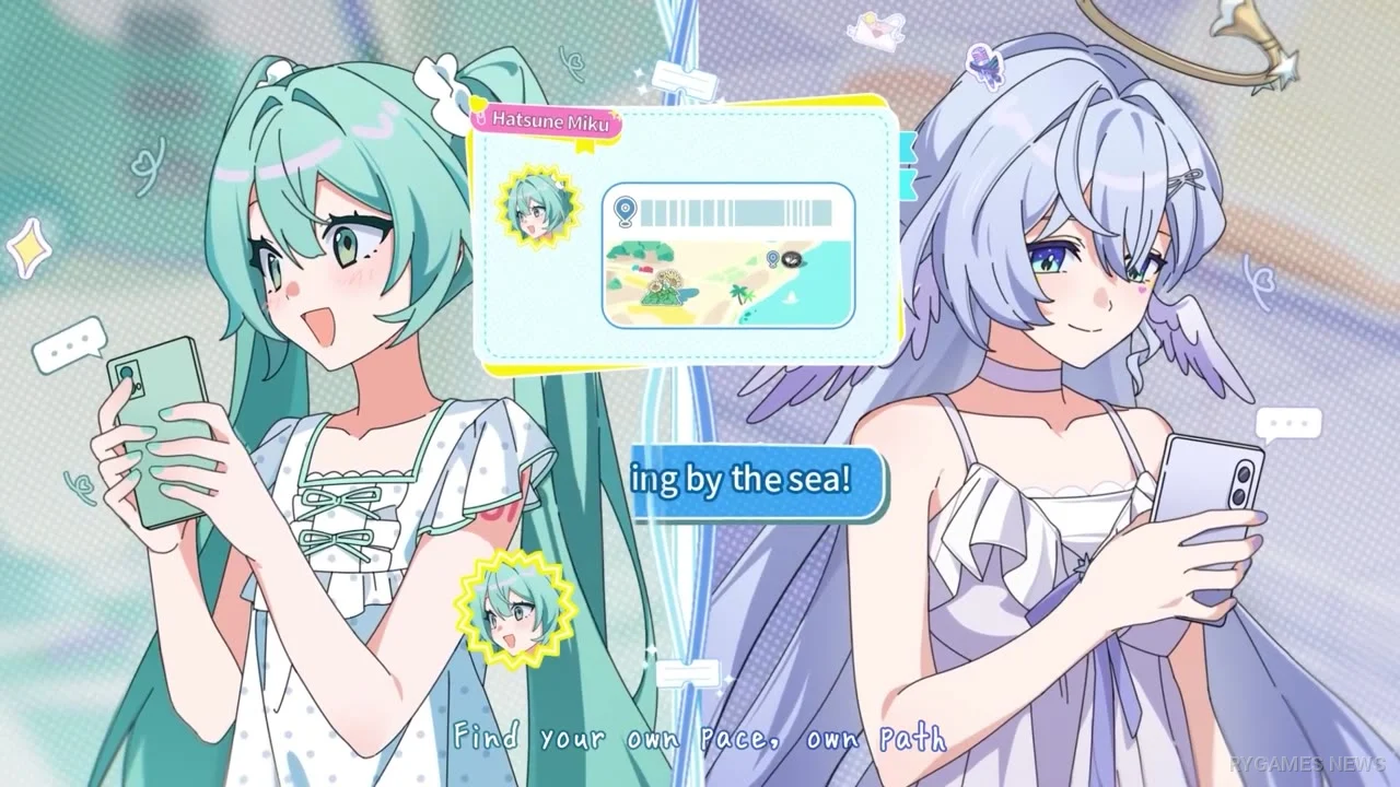 Hatsune MikuとRobinが登場するSummeretto Medleyの場面カット - gambar 9