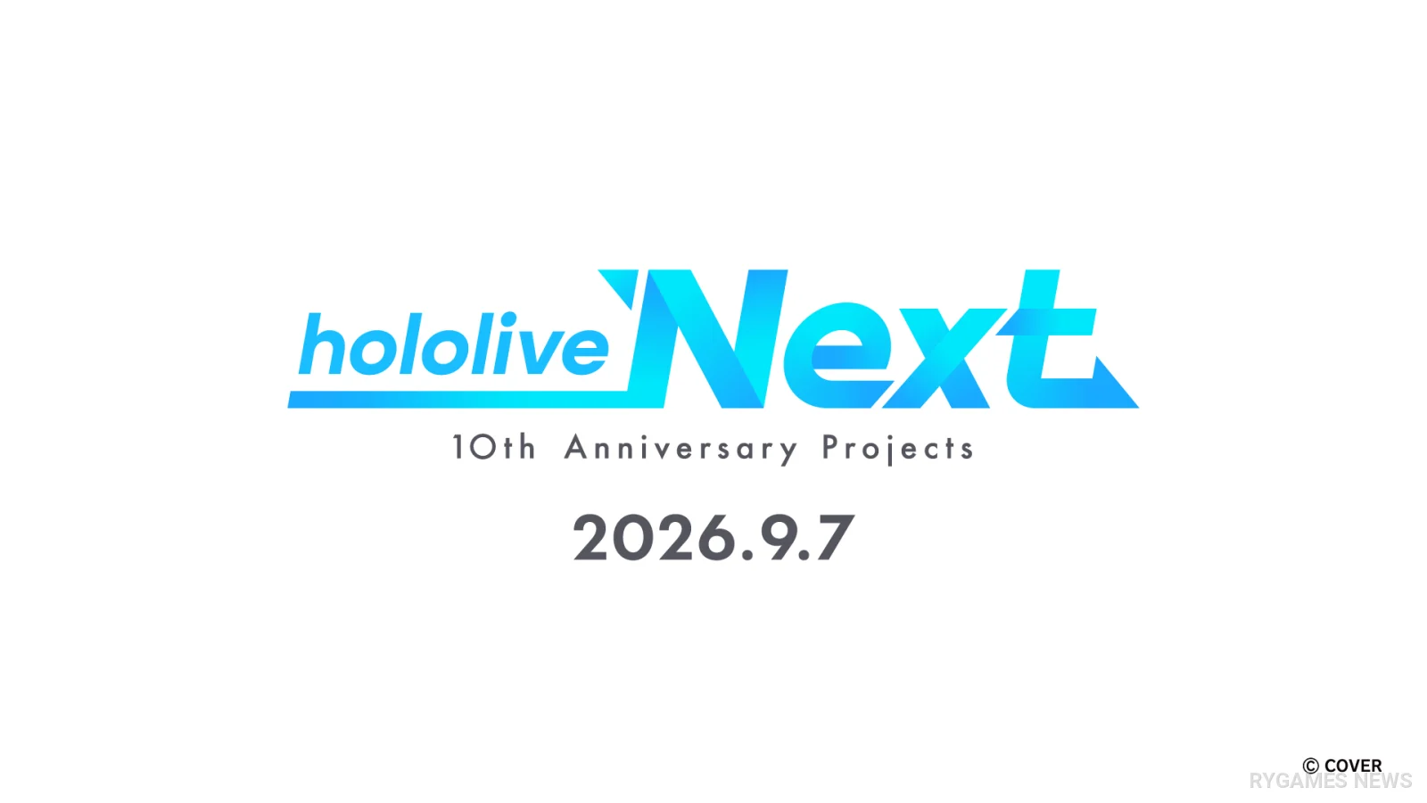 hololive Next 10th Anniversary Projects Announcement Visual