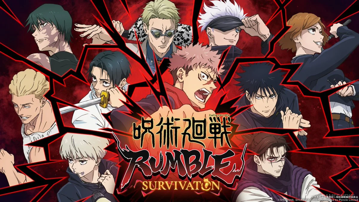 Key Visual Jujutsu Kaisen RUMBLE: SURVIVATON dengan Ilustrasi Original MAPPA