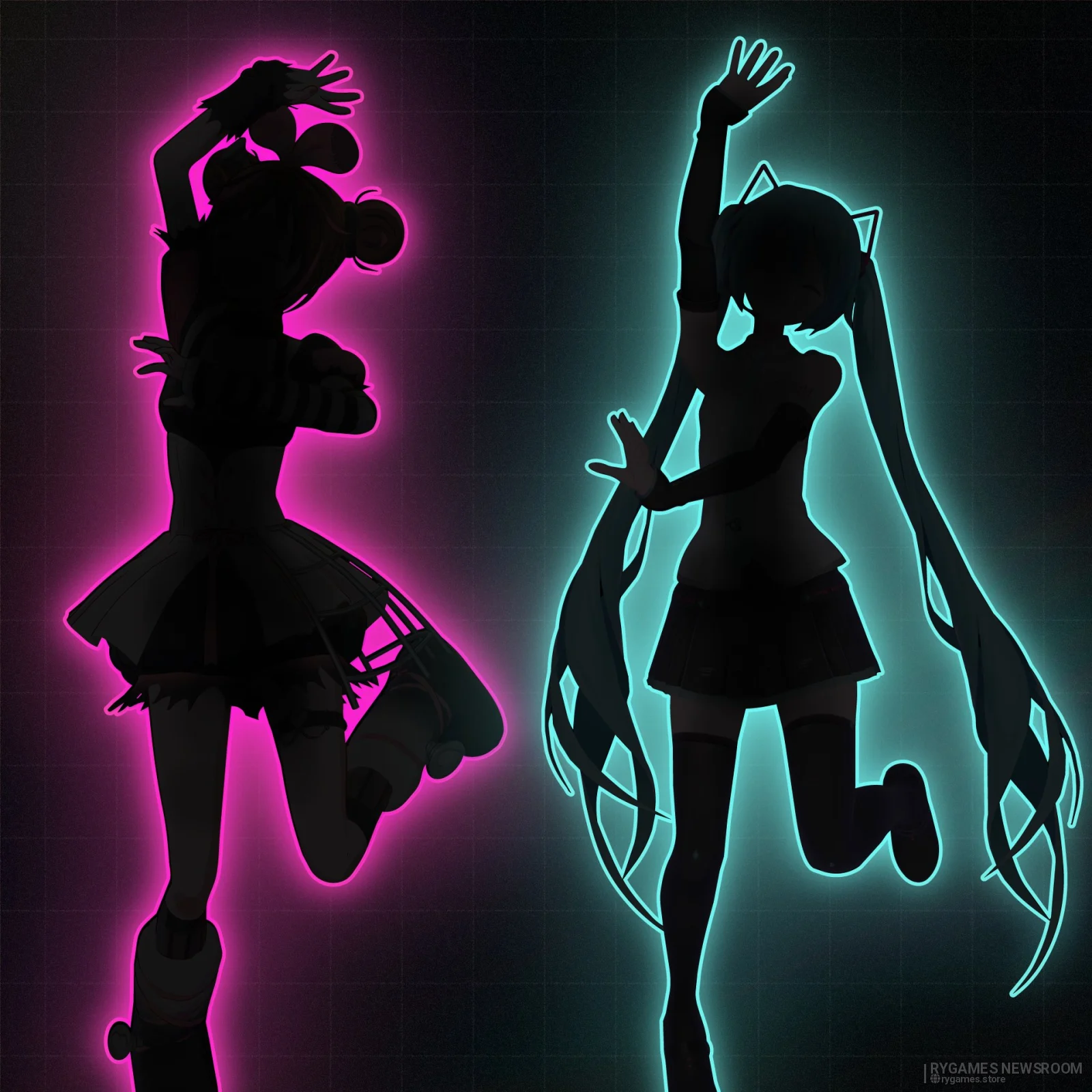 Kizuna AI × Hatsune Miku Collaboration Teaser Visual