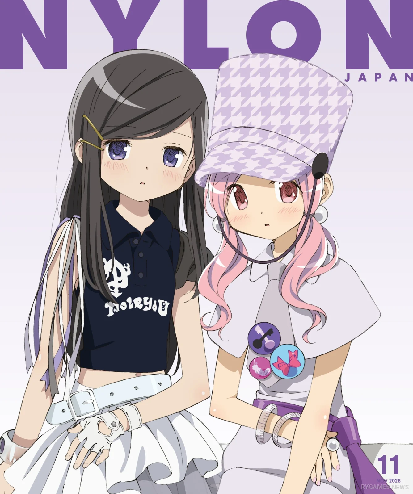 Visual Cover Madoka Kaname dan Homura Akemi untuk NYLON JAPAN