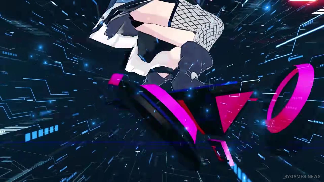 Cuplikan PV MoonHack memperlihatkan dunia cyber-noir, karakter utama Tsukuyomi Kaguya, AEGIS, dan rhythm action berbasis lagu - gambar 13