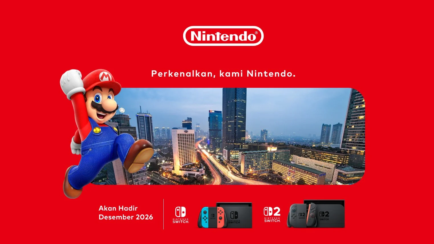 Nintendo Officially Enters Indonesia, Switch and Switch 2 Arrive in December 2026 - RYGAMES