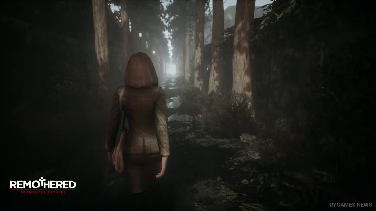 Screenshot Remothered: Broken Porcelain Remastered menampilkan Ashmann Inn, stealth horror, stalker, dan visual UE5 - gambar 7
