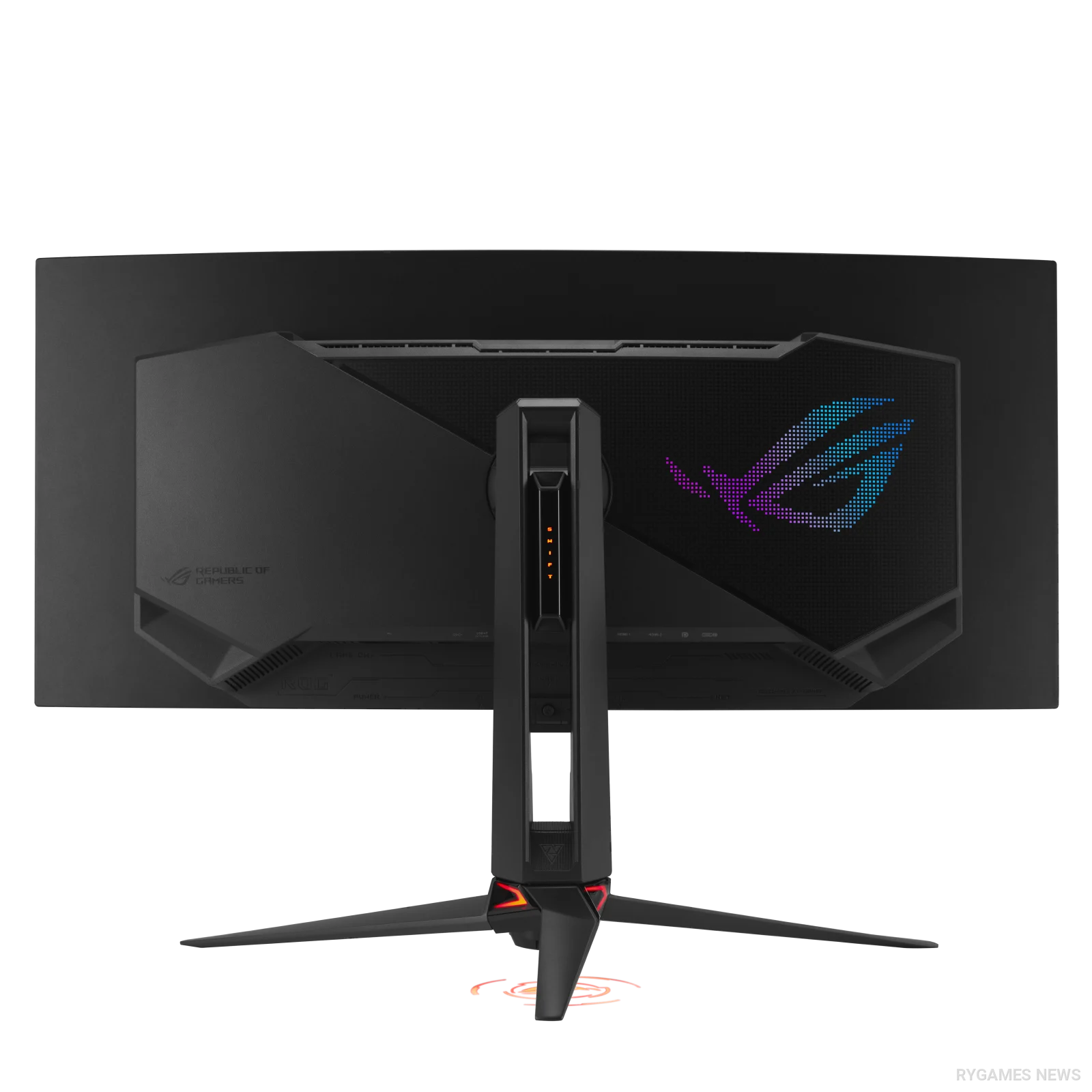 ROG Swift OLED PG34WCDN Rear View