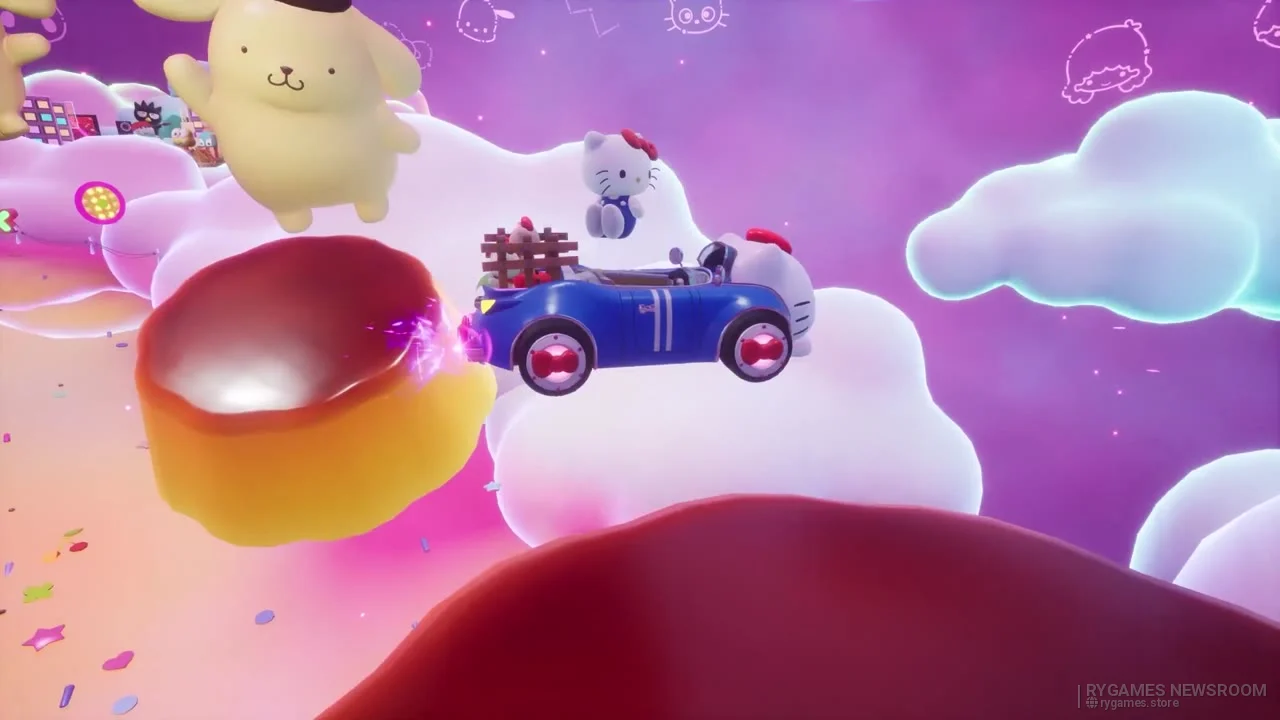 Virtual Sanrio Puroland Pack stills from the Sonic Racing: CrossWorlds Year Two Showcase - gambar 6