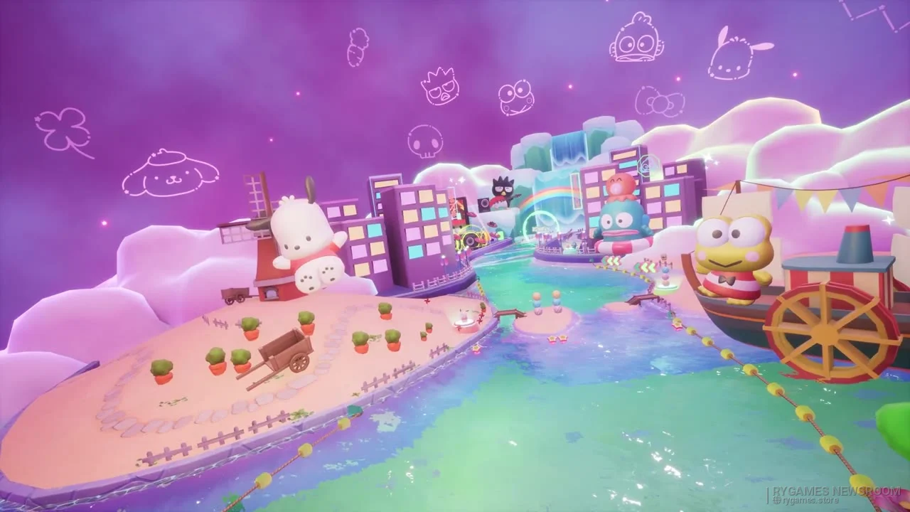 Virtual Sanrio Puroland Pack stills from the Sonic Racing: CrossWorlds Year Two Showcase - gambar 11