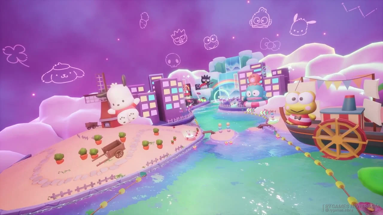Virtual Sanrio Puroland Pack stills from the Sonic Racing: CrossWorlds Year Two Showcase - gambar 12