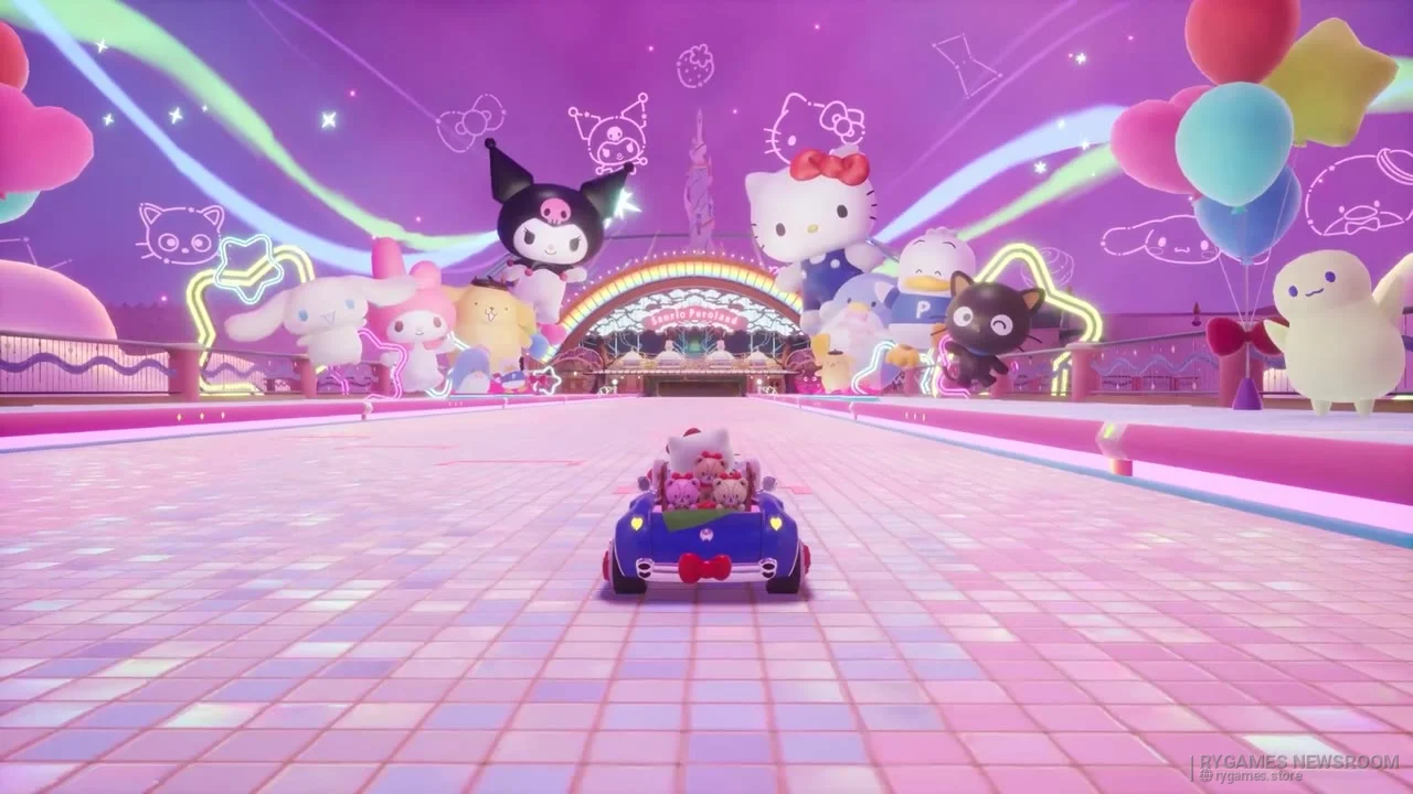Virtual Sanrio Puroland Pack stills from the Sonic Racing: CrossWorlds Year Two Showcase - gambar 13