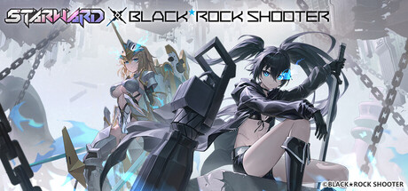 Visual kolaborasi Starward x BLACK★ROCK SHOOTER yang menampilkan karakter crossover dalam satu dunia