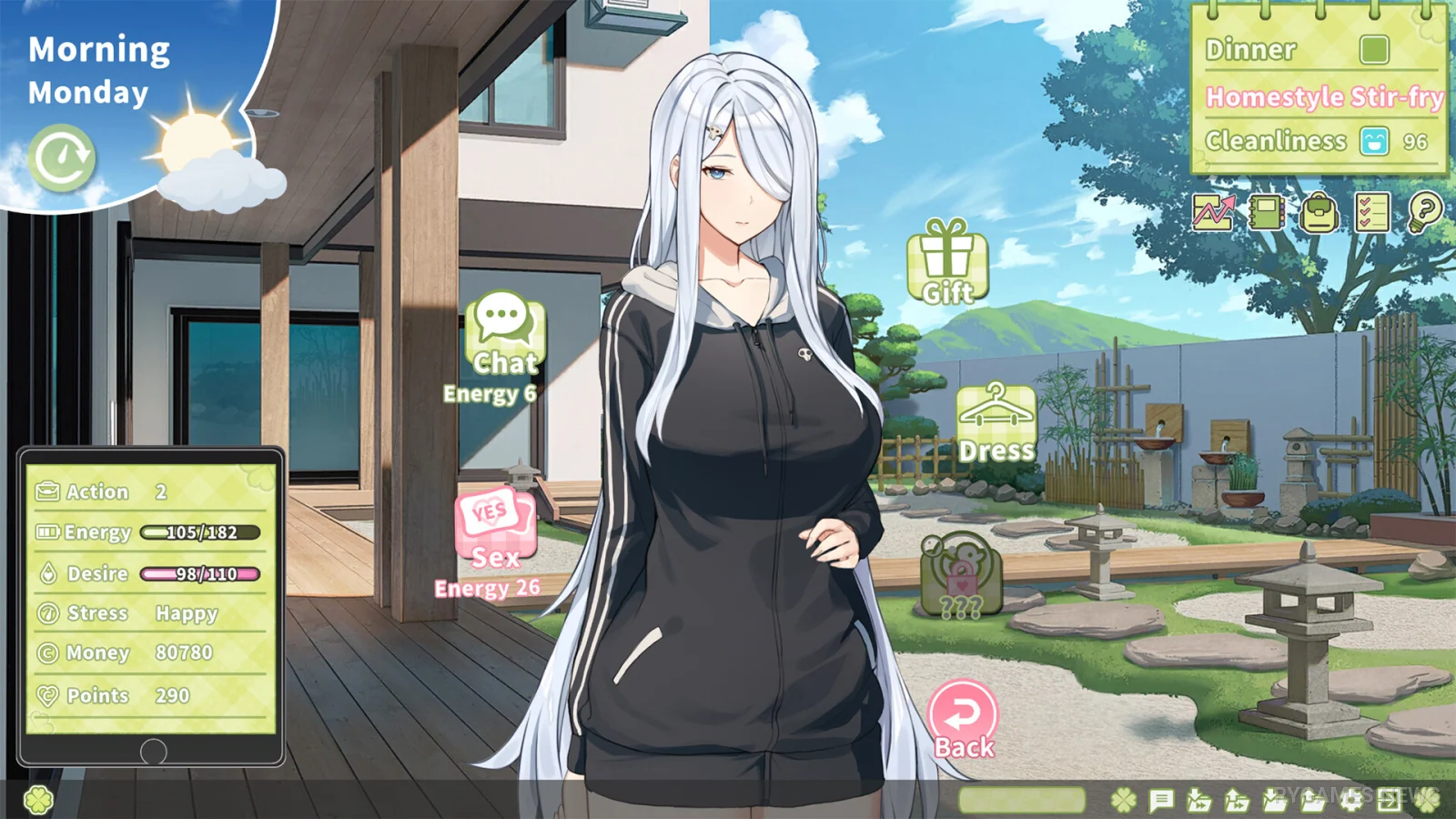 Screenshot gameplay dan karakter Summer Clover - gambar 5
