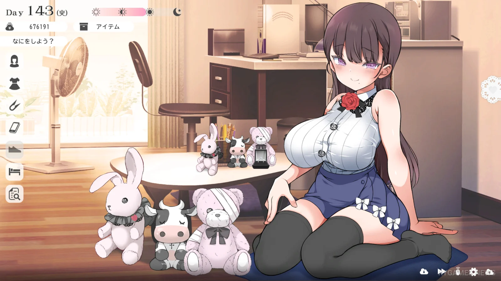 Steam掲載『魔性の彼女と...』ゲーム画面 - gambar 2