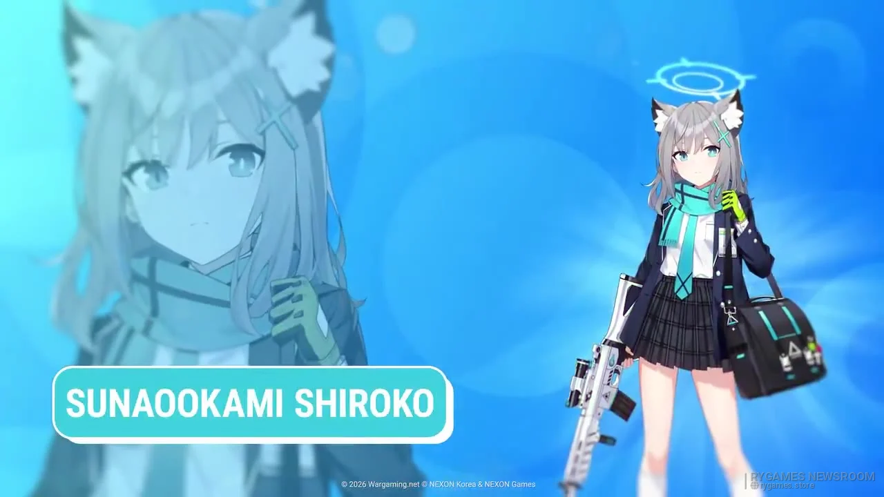 Stills from the 2026 World of Warships x Blue Archive return announcement - gambar 8
