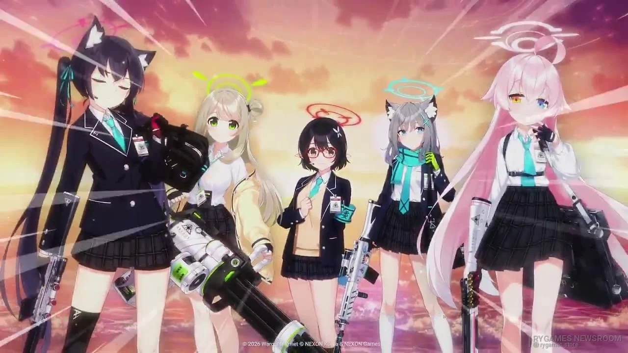 Stills from the 2026 World of Warships x Blue Archive return announcement - gambar 12